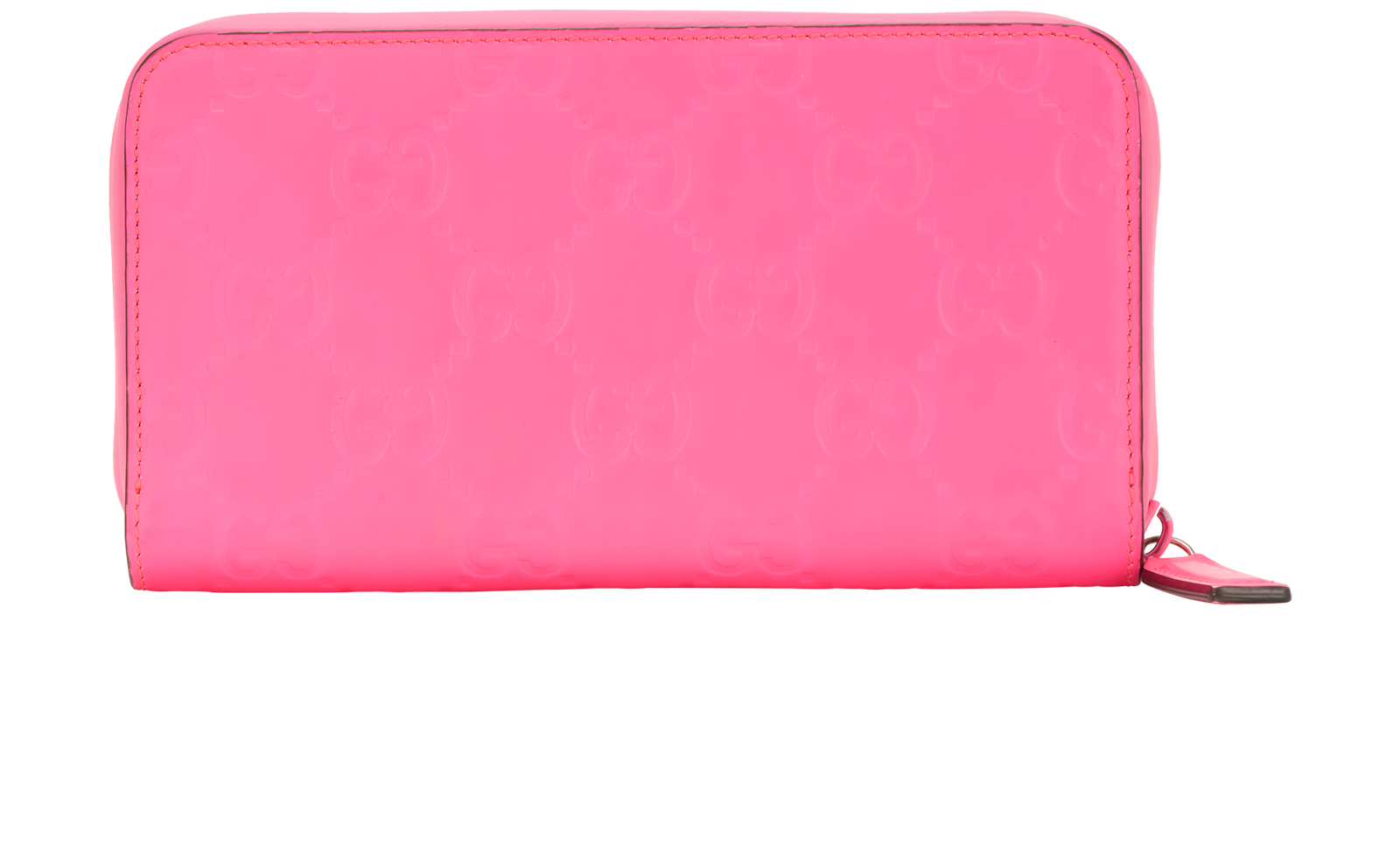 Gucci Zip Around Wallet, &pound;250, Accessories, Pink, Rubber, Back view